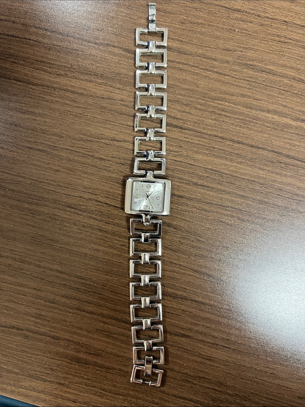 Fossil Silver Square-Face Link Bracelet Watch